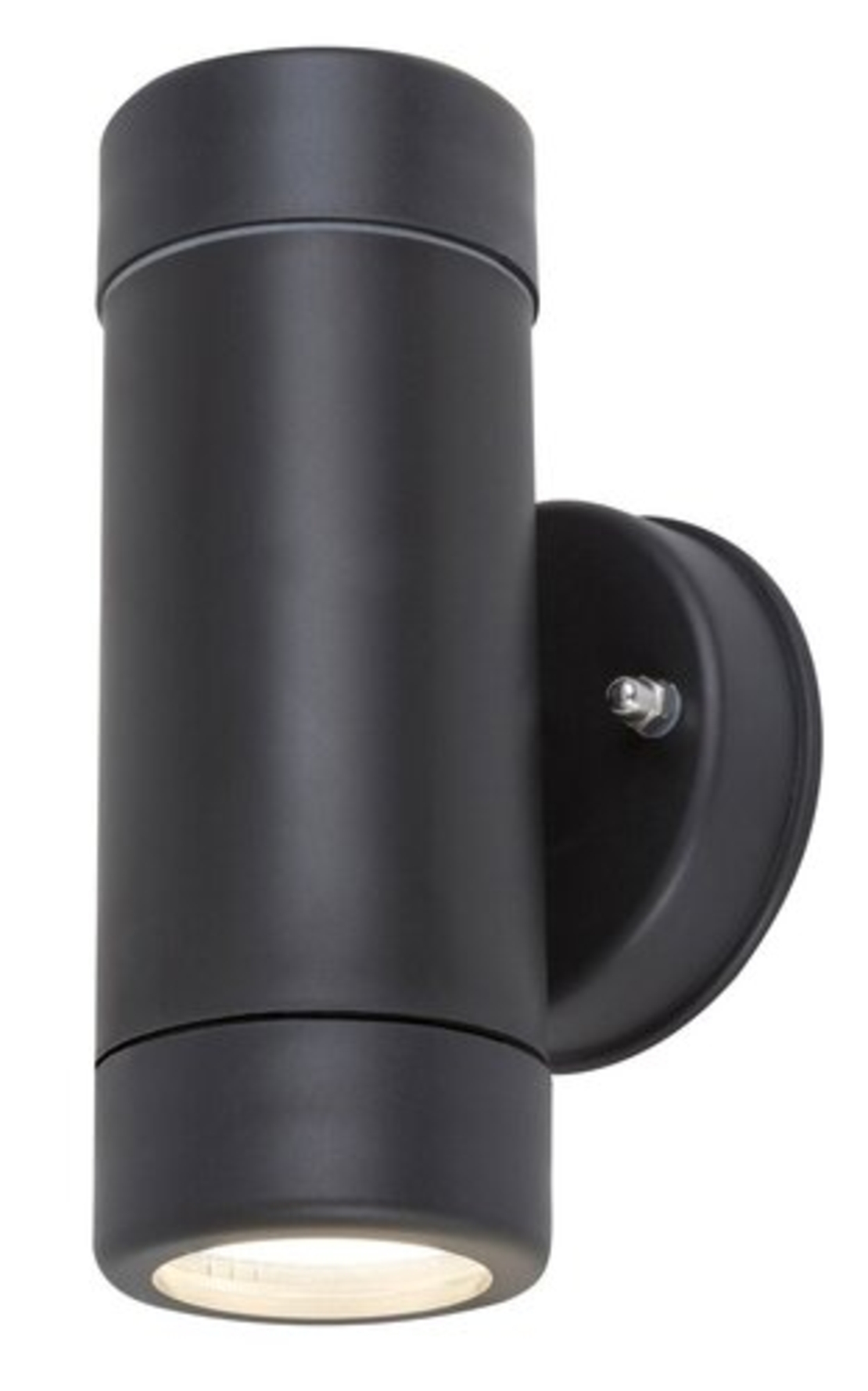 Външен аплик Medina в мат-черен цвят – минимален двупосочен светлинен ефект