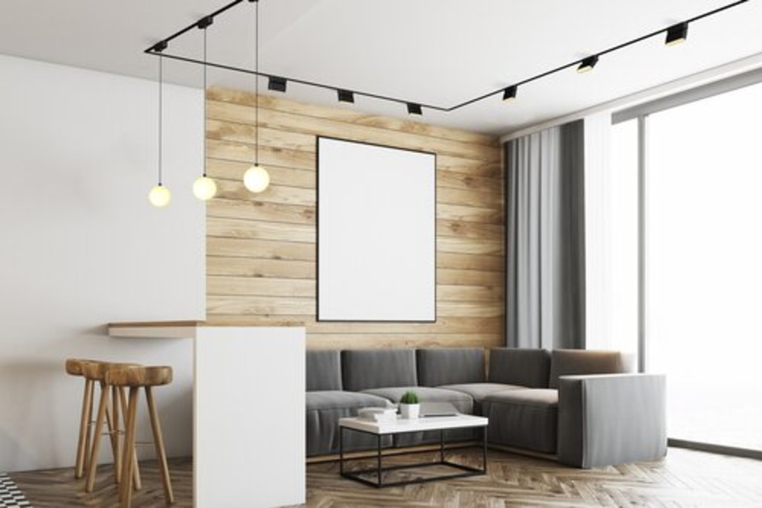 Смарт LED висящо релсово осветление – 5W, регулируема цветна температура 2700–5500K, Wi-Fi, черен алуминий и стъклен абажур