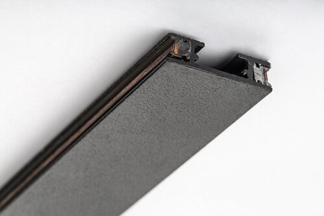 Алуминиева релса - шина за релсово осветление – 1 м, черен цвят, DC 24V