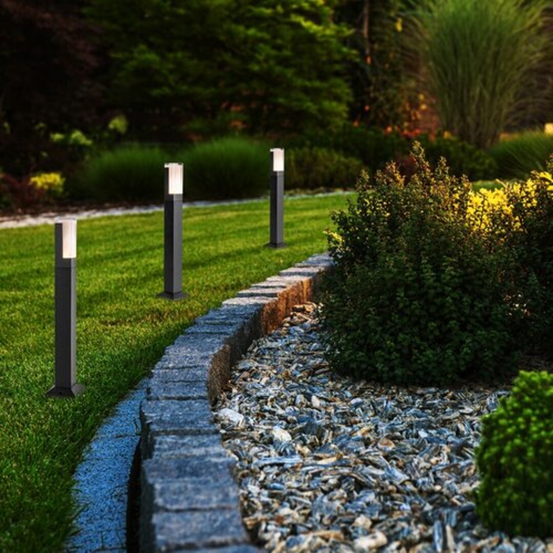 Външен LED стълб Darvas 7W с променлива цветна температура и IP54 защита