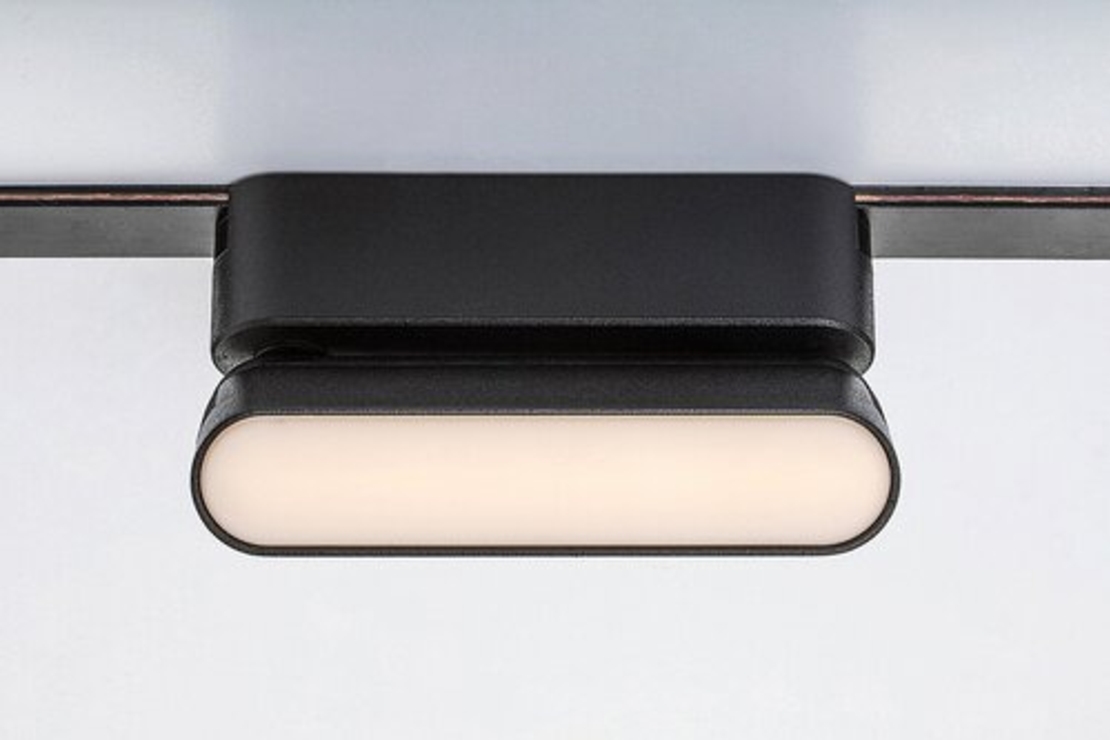 LED релсово осветление – 6W, топло бяло 3000K, черен алуминий