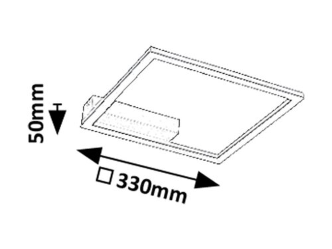 Модерен LED таванен плафон 24W с топло бяла светлина – черен