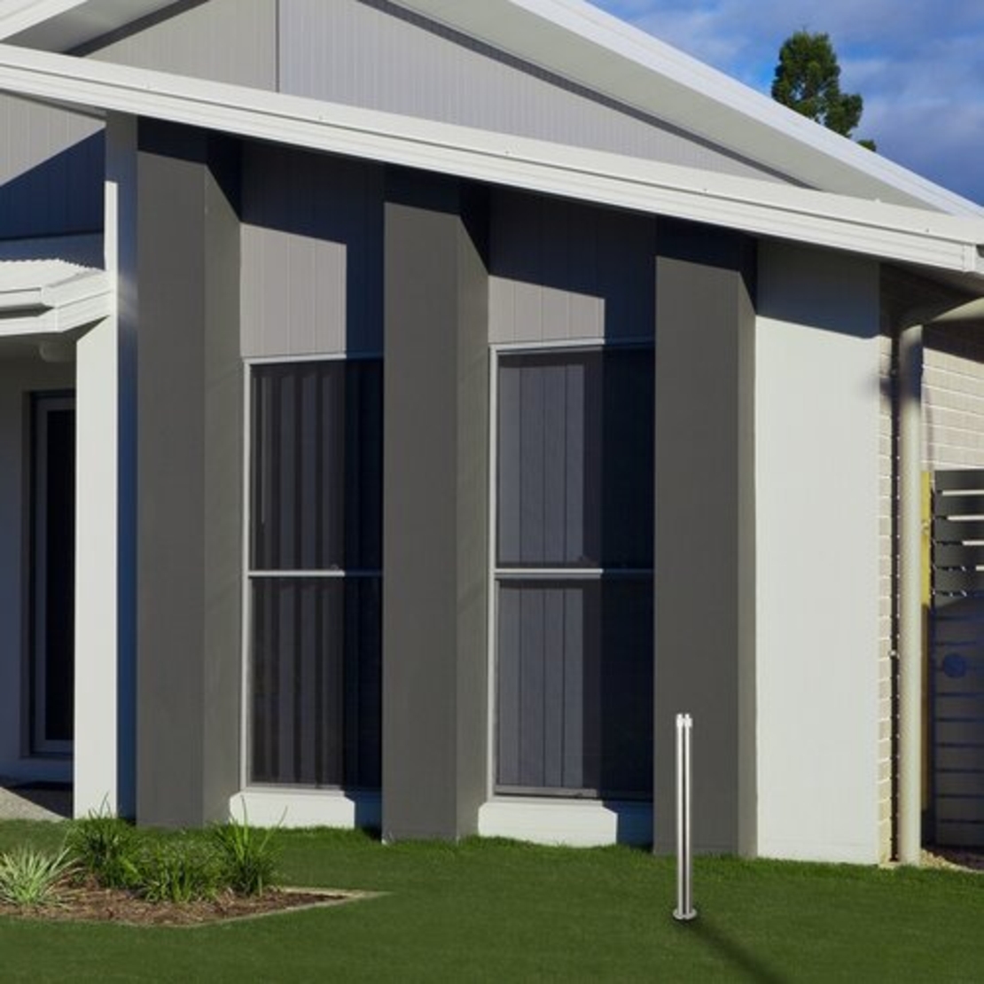 Модерен външен стълб Lisbon LED 7W – елегантно осветление за градина с IP54 защита