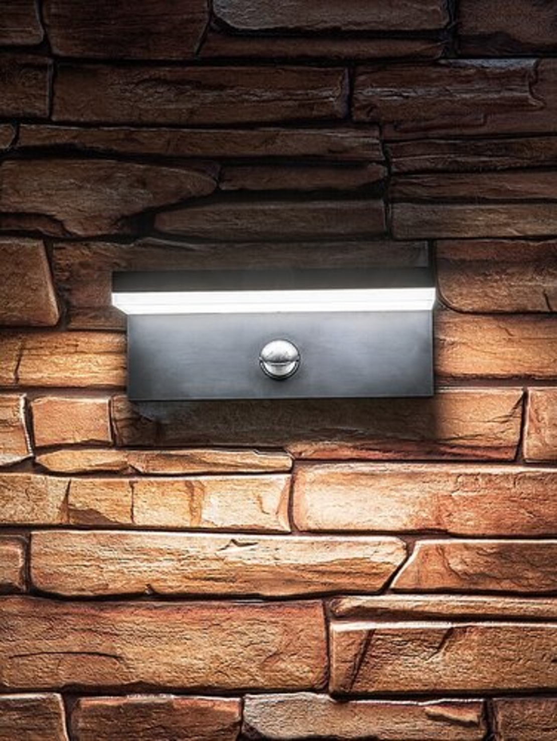 Интелигентен черен LED аплик Zaragoza 9W – сензорно външно осветление с регулируема цветна температура