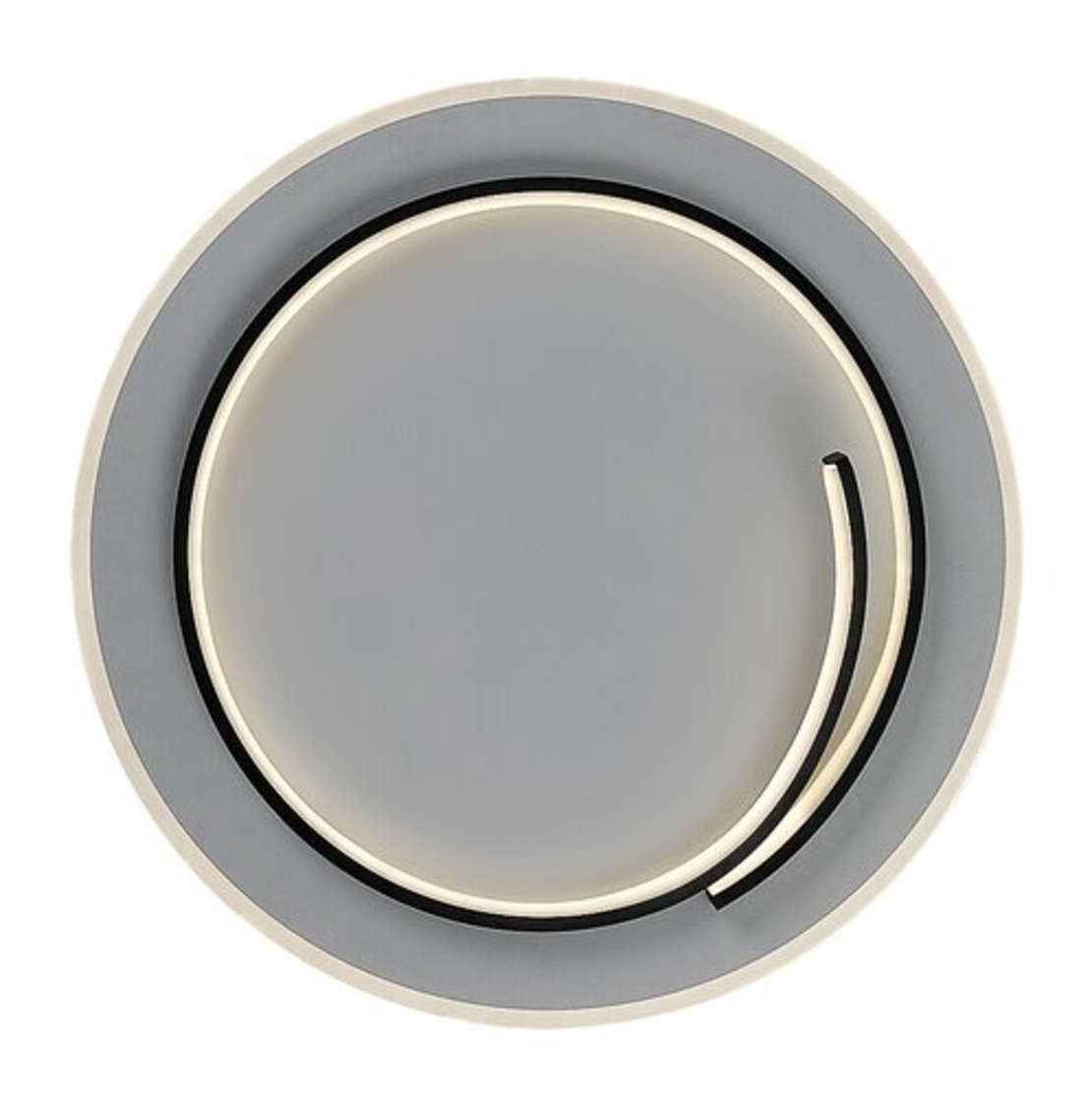 Модерен LED плафон 40W – черен, естествена светлина 4000K