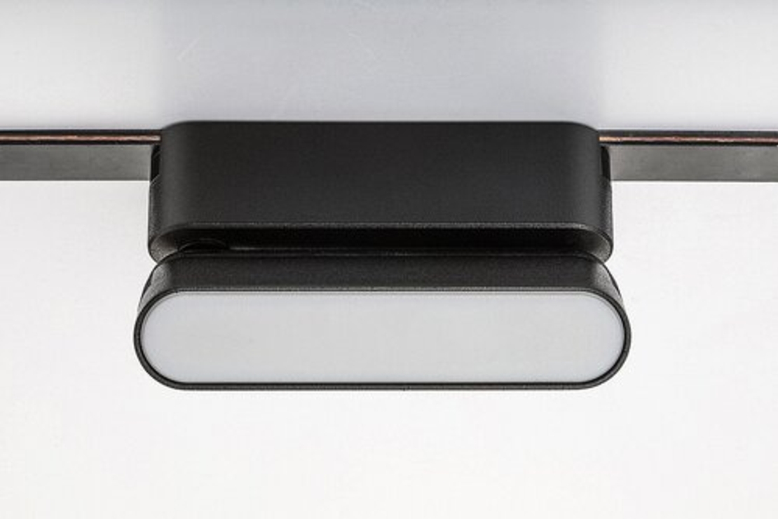 Смарт LED релсово осветление – 4W, регулируема цветна температура 2700–5500K, Wi-Fi, черен алуминий