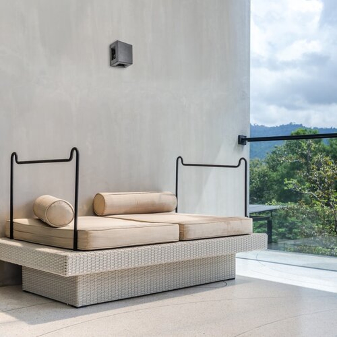 Компактен квадратен LED аплик Lippa в черно – стилно фасадно осветление 6W