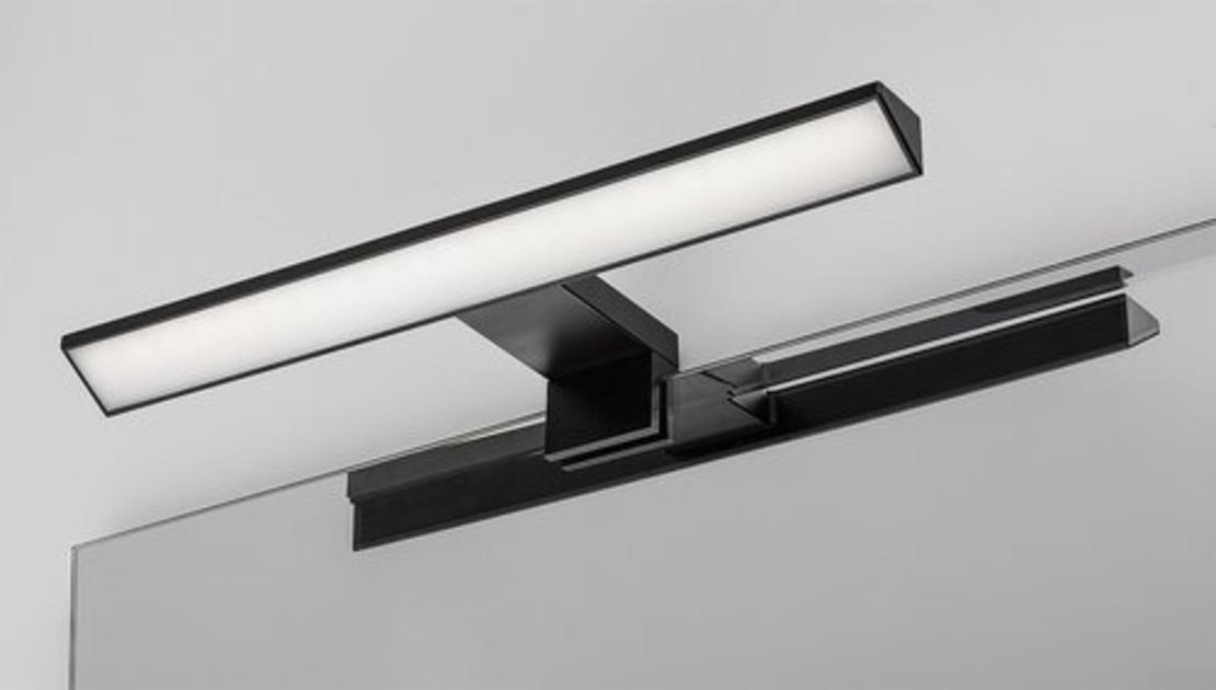 LED осветително тяло за баня 6W, IP44, 4000K, черно