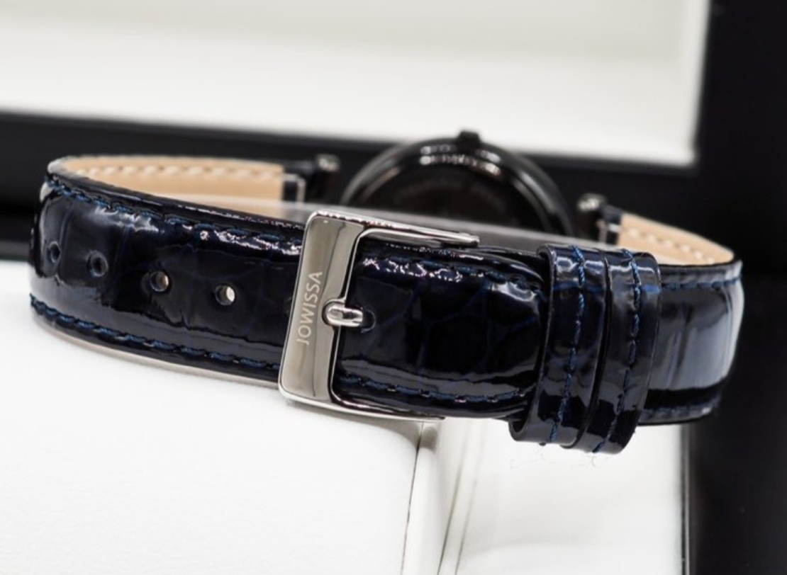 Jowissa Faced Sapphire Crystal Blue/Black