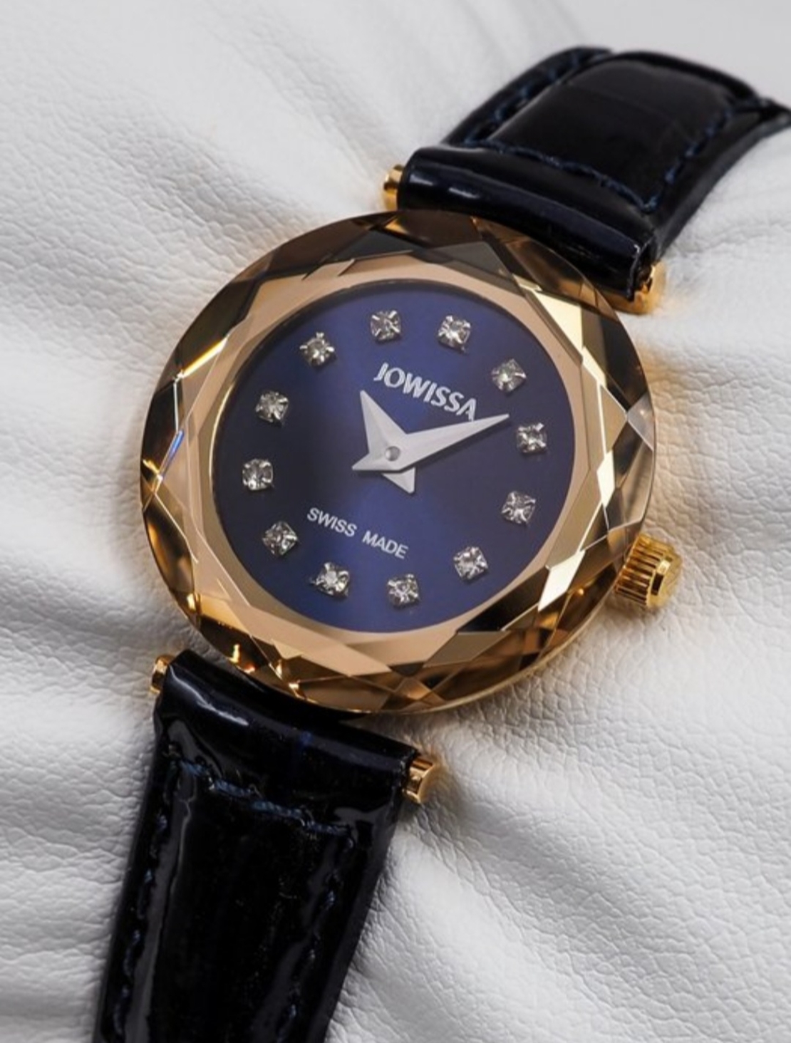 Jowissa Faced Sapphire Crystal Black/Blue