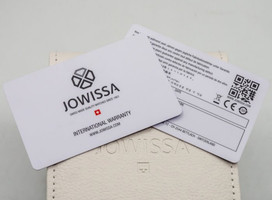 Jowissa Faced Sapphire Crystal White Ceramic