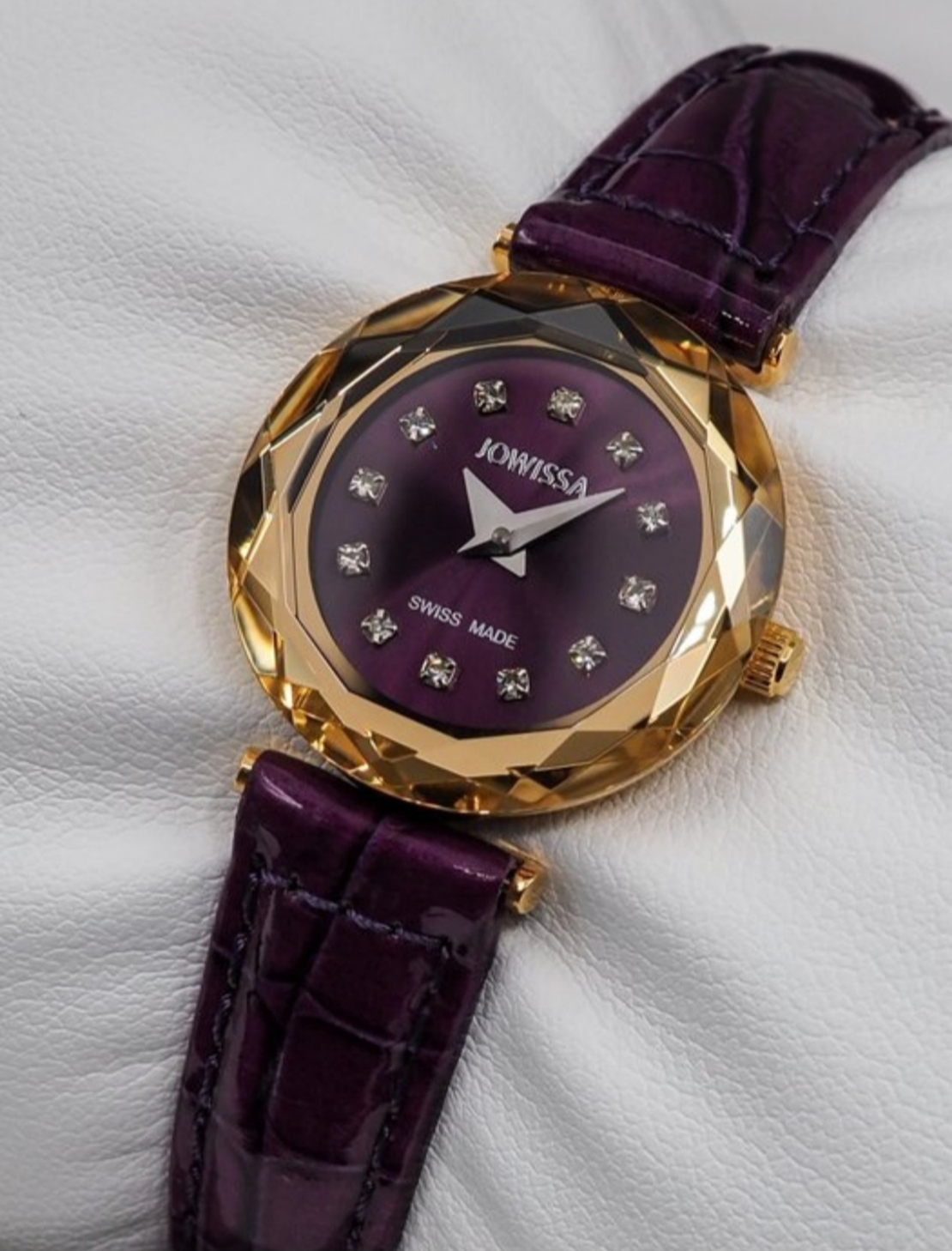 Jowissa Faced Sapphire Crystal Purple-Red