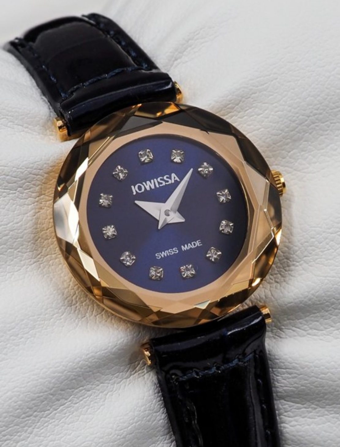 Jowissa Faced Sapphire Crystal Black/Blue