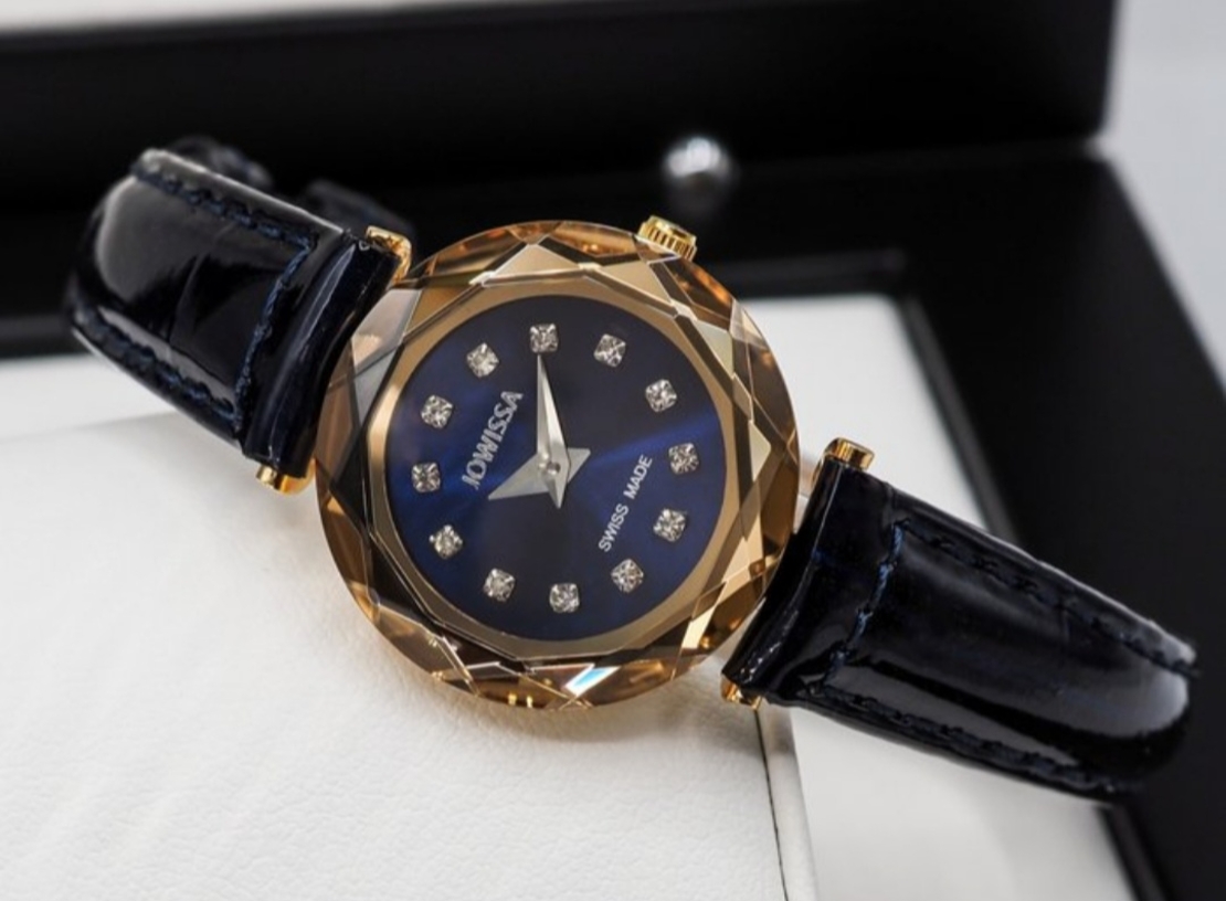 Jowissa Faced Sapphire Crystal Black/Blue