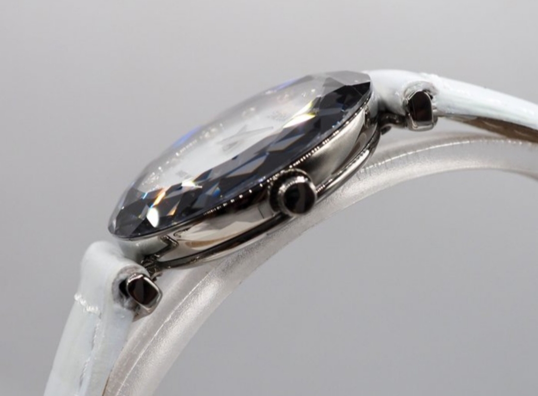 Jowissa Faced Sapphir Crystal White