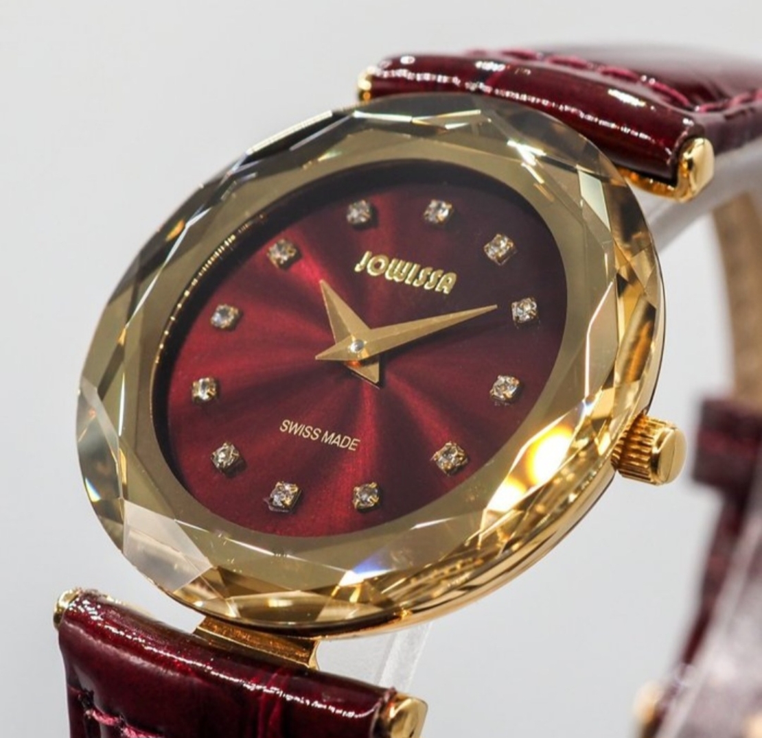 Jowissa Faced Sapphire Crystal Red
