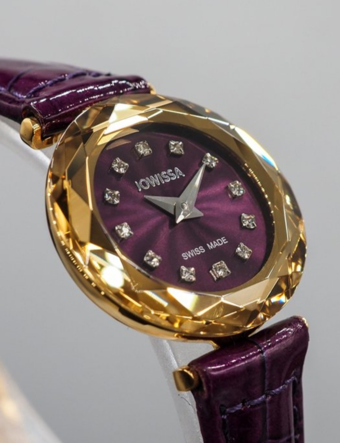 Jowissa Faced Sapphire Crystal Purple-Red