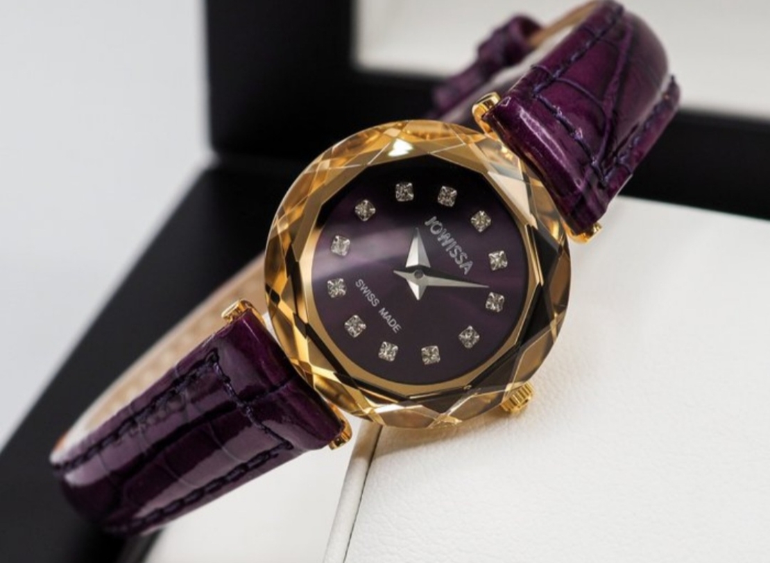 Jowissa Faced Sapphire Crystal Purple-Red