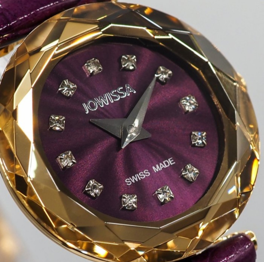 Jowissa Faced Sapphire Crystal Purple-Red