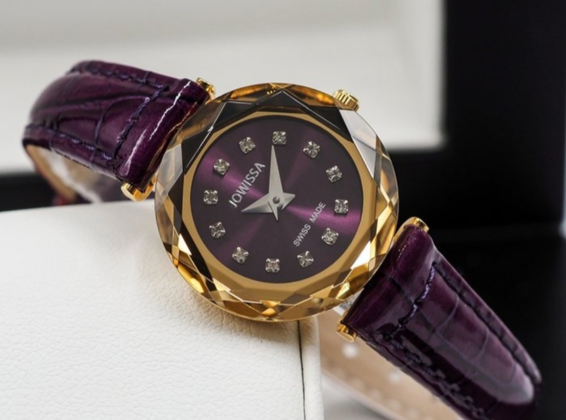 Jowissa Faced Sapphire Crystal Purple-Red