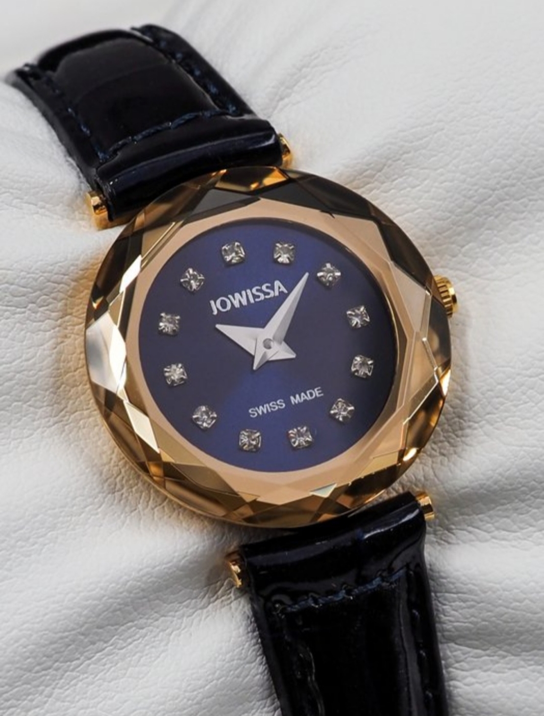 Jowissa Faced Sapphire Crystal Black/Blue