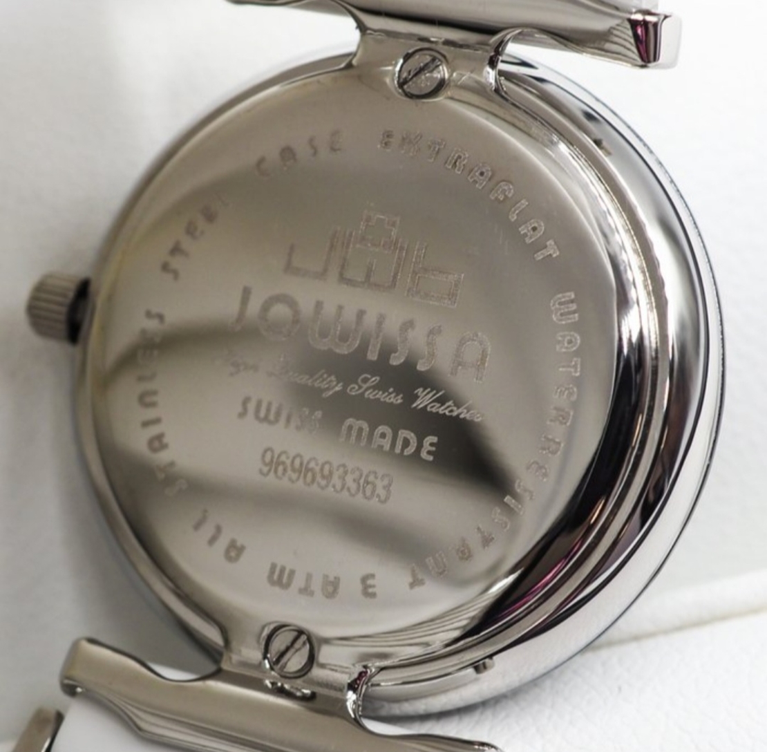 Jowissa Faced Sapphire Crystal White Ceramic