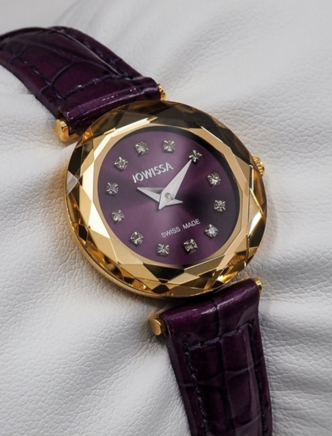 Jowissa Faced Sapphire Crystal Purple-Red