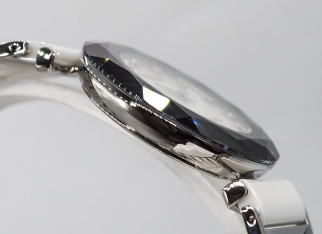 Jowissa Faced Sapphire Crystal White Ceramic