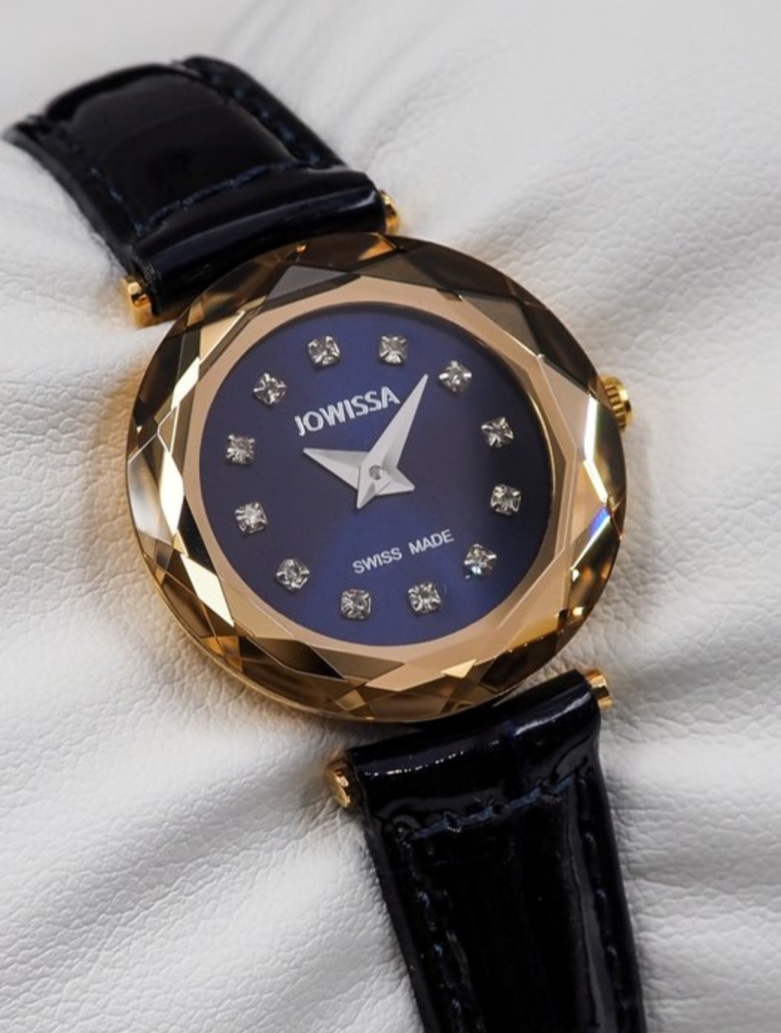 Jowissa Faced Sapphire Crystal Black/Blue