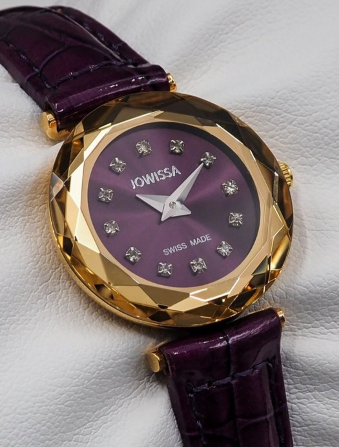 Jowissa Faced Sapphire Crystal Purple-Red