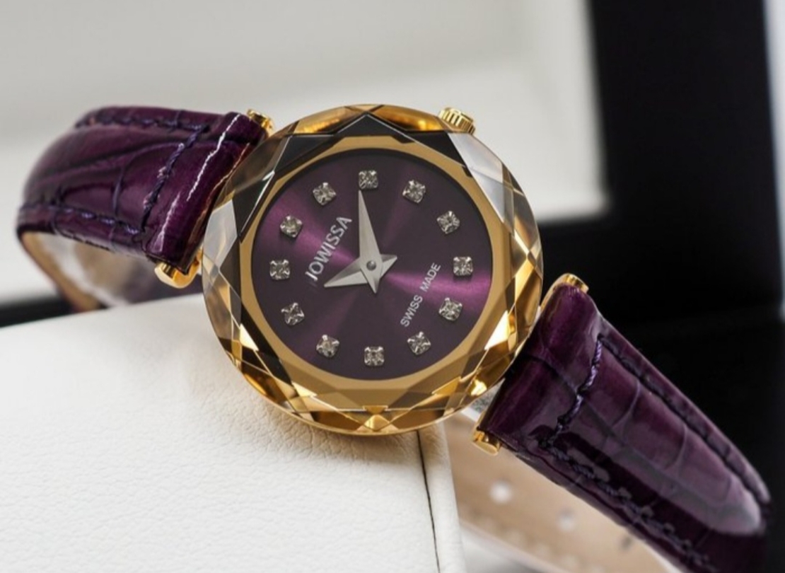 Jowissa Faced Sapphire Crystal Purple-Red