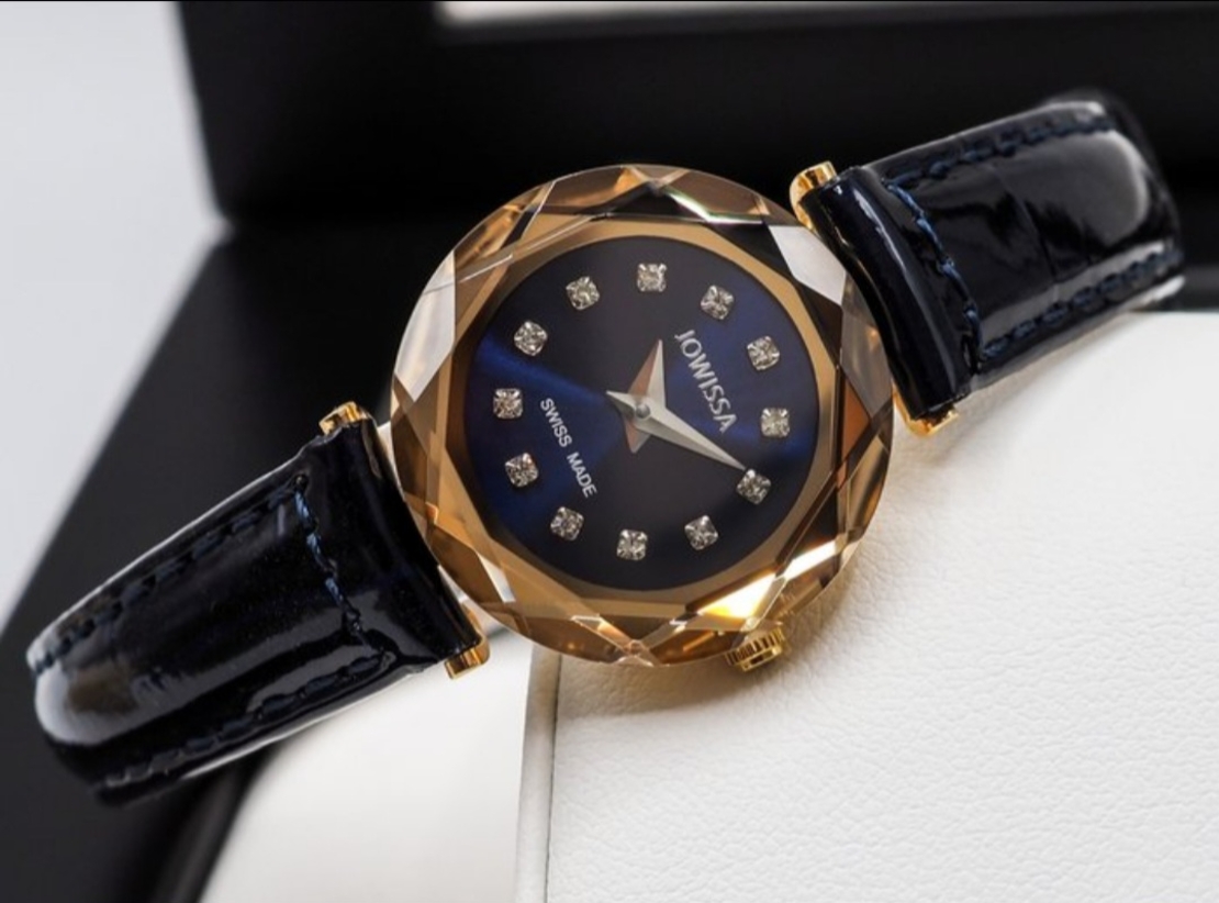 Jowissa Faced Sapphire Crystal Black/Blue