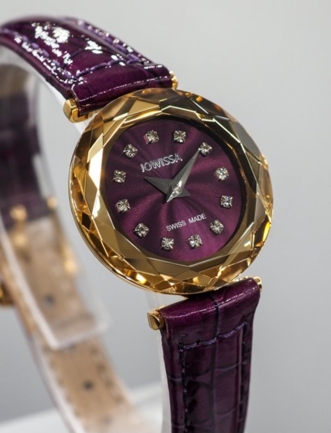 Jowissa Faced Sapphire Crystal Purple-Red