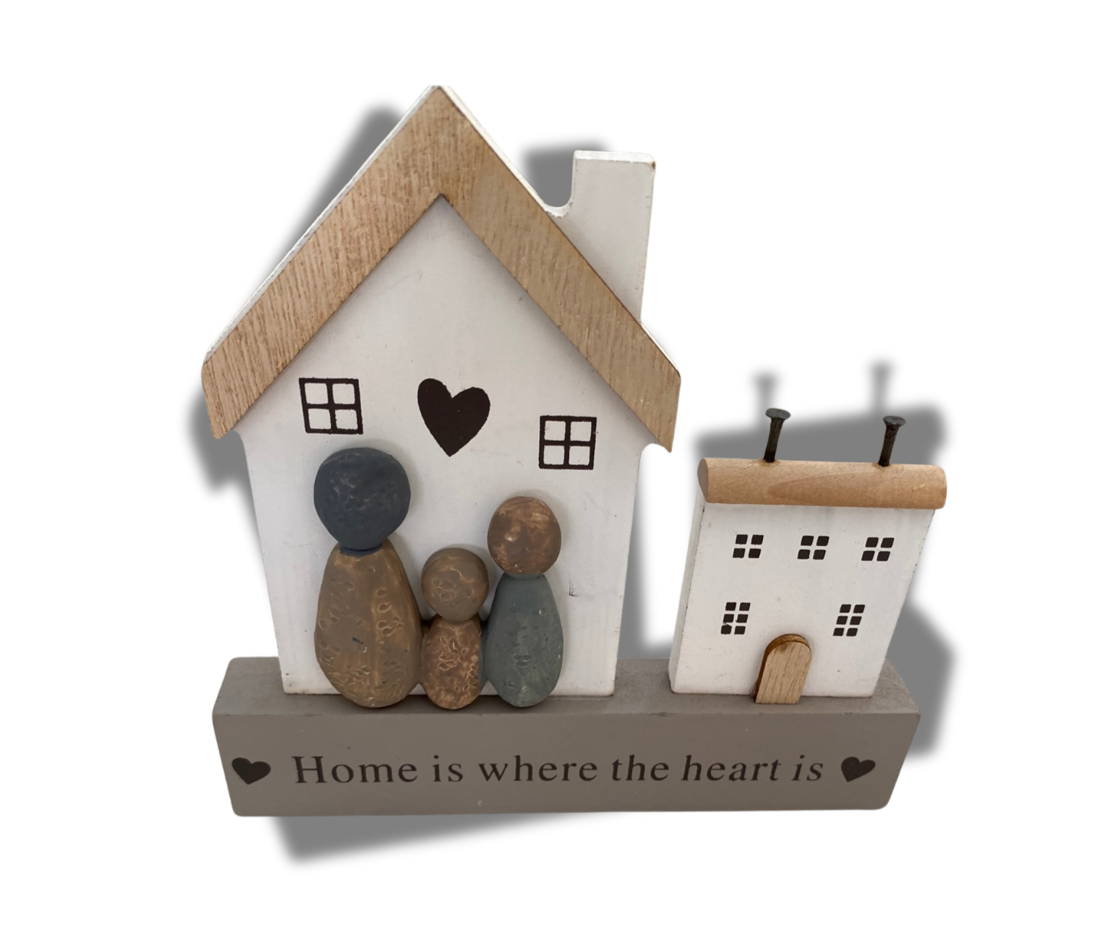 Декоративна фигурка „Home is where the heart is“ – Домът е там, където е сърцето