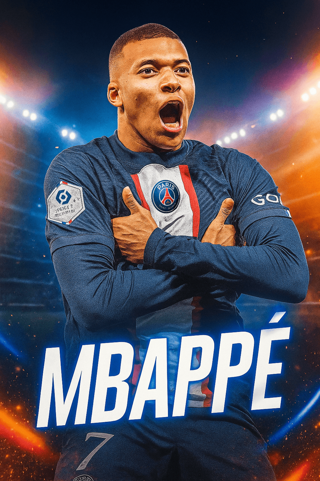 Плакат Kylian Mbappé (2023)