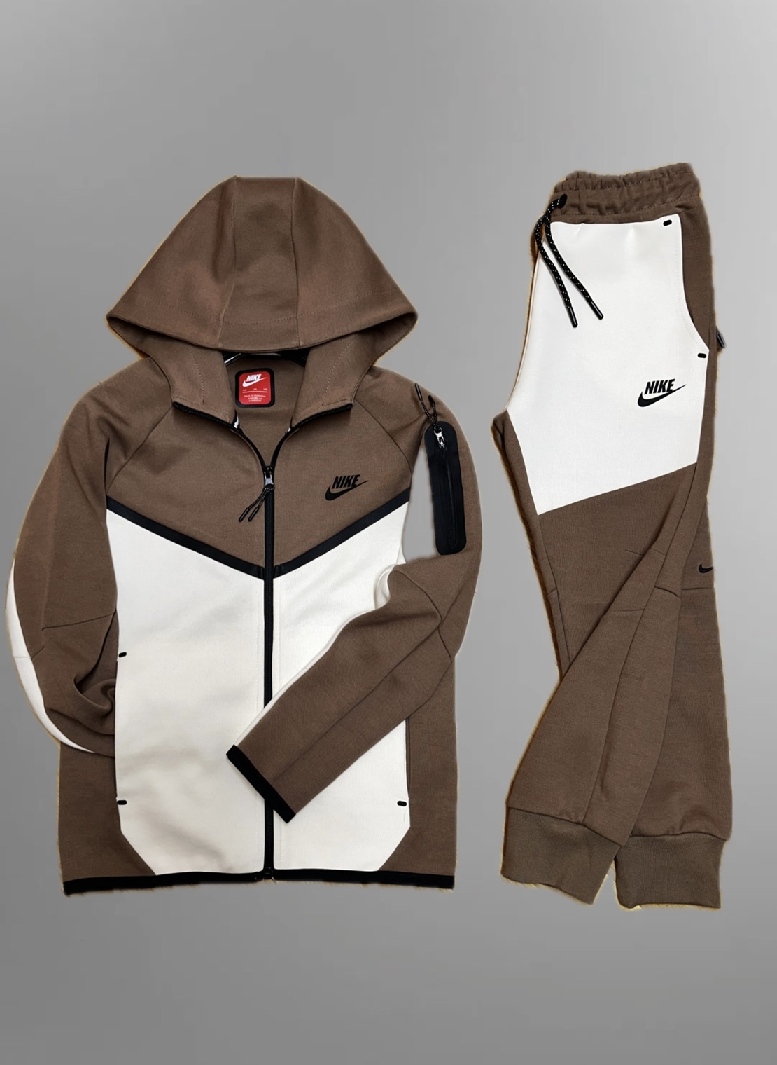 Детски Екип NK TCH Beige/White 04