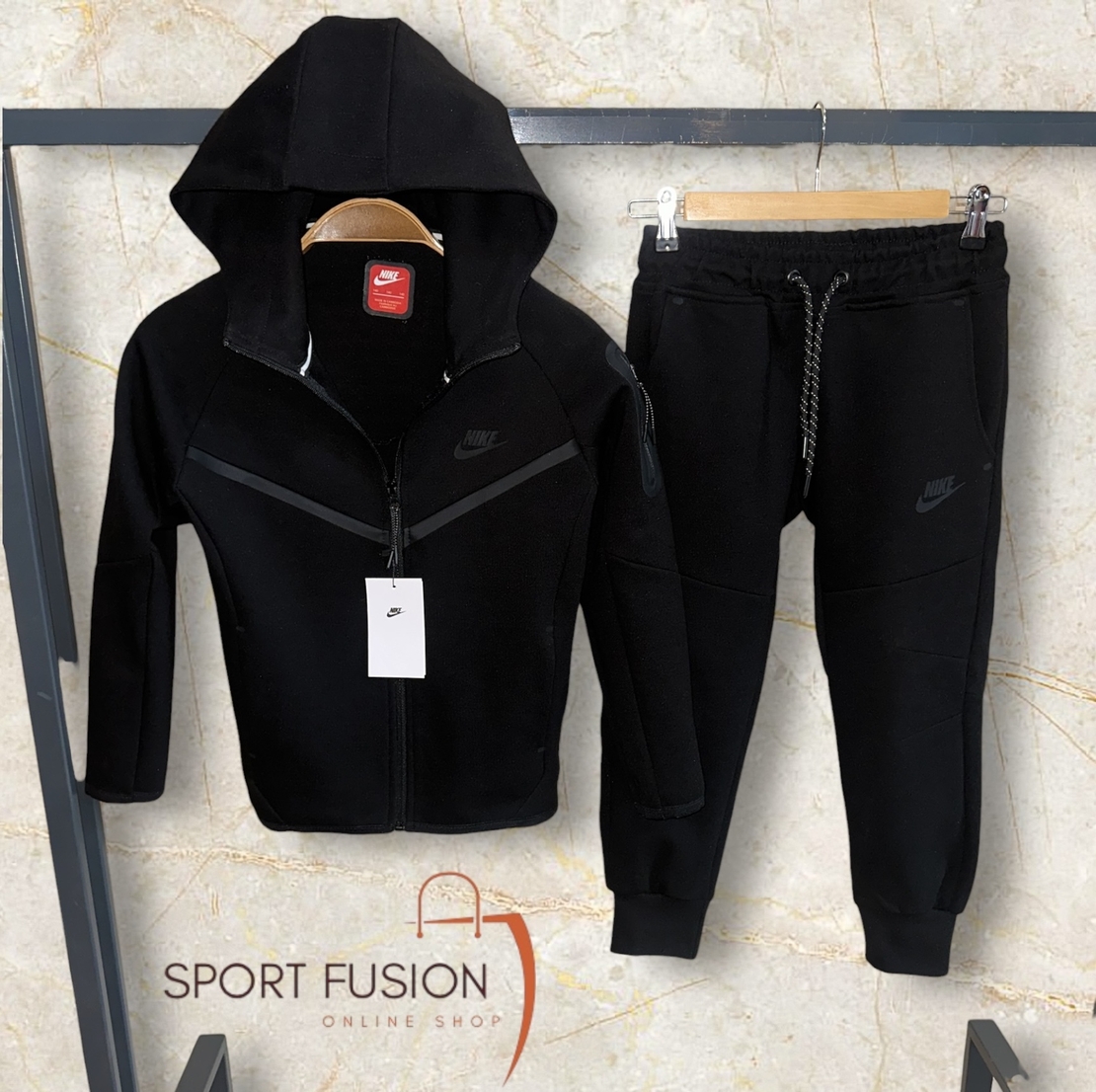 Детски Екип NK TCH Black 08