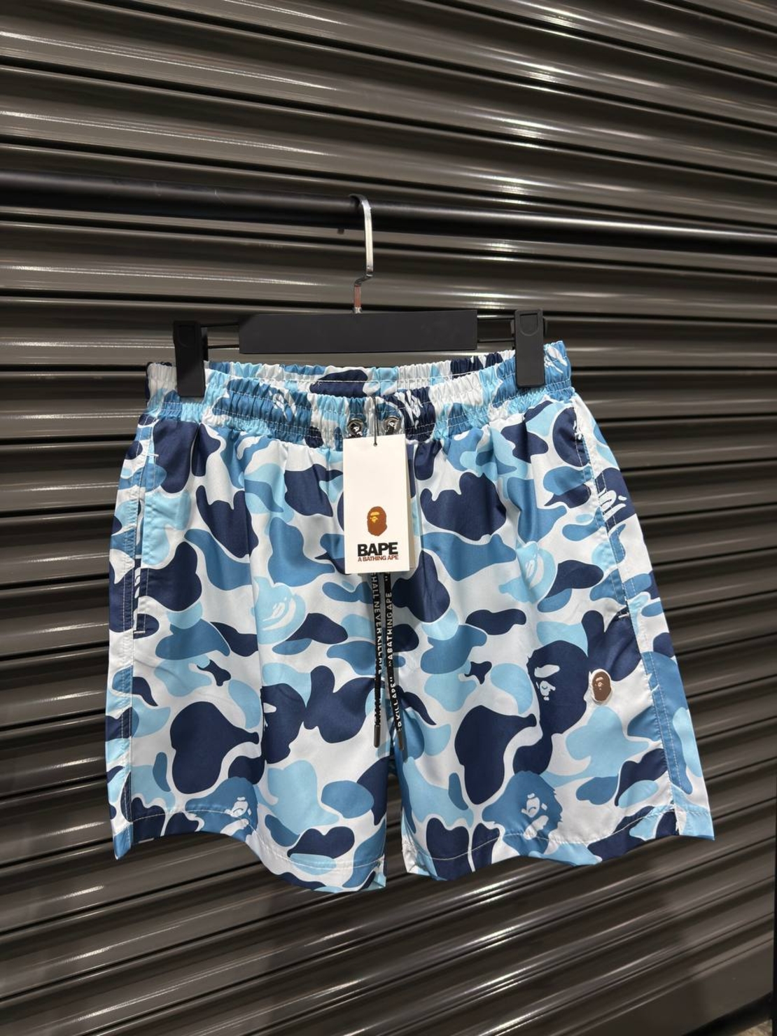Мъжки Плувни Шорти Bape Blue