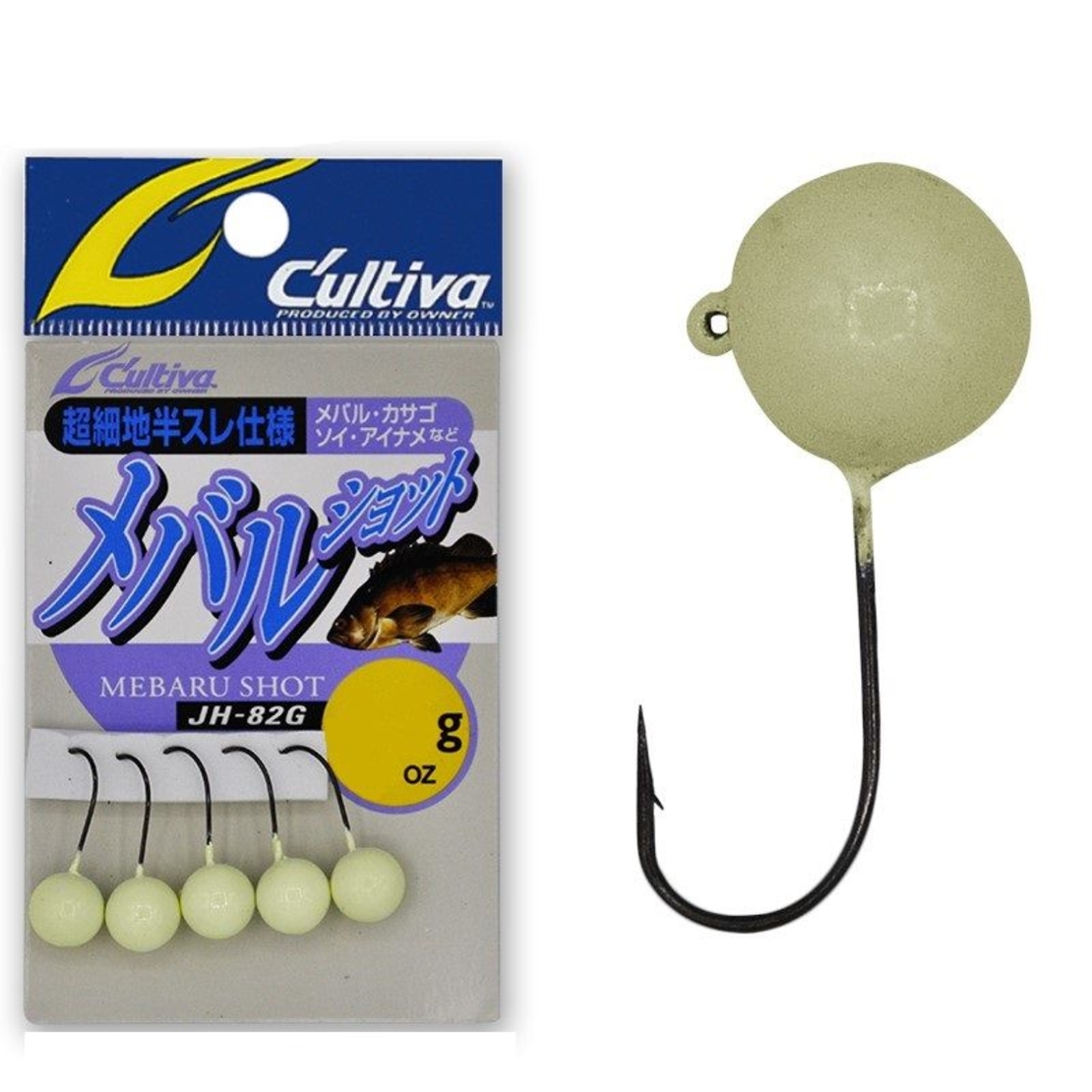 Микро джиг глави Owner MEBARU SHOT - JH-82 GLOW