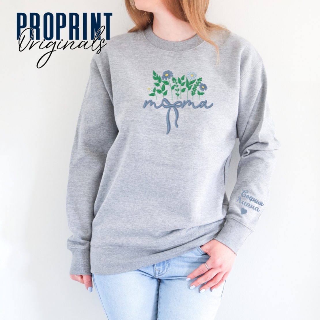 Суичър с бродерия 