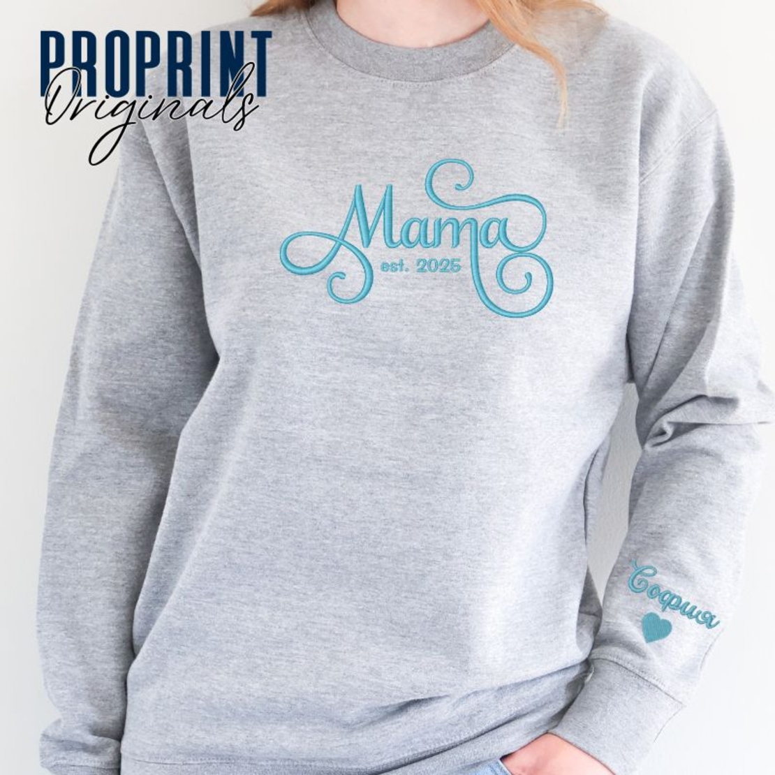 Суичър с бродерия 