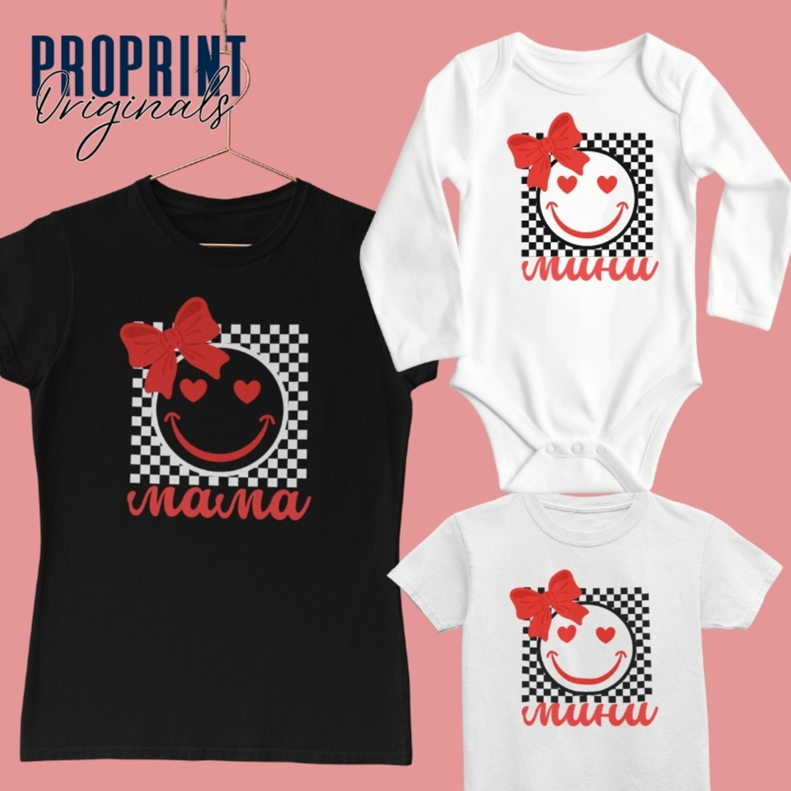 Тениски „Мама и аз“ ретро дизайн
