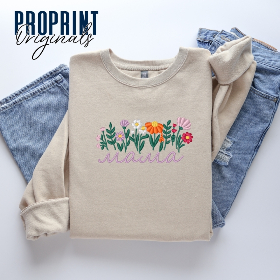 Суичър с цветя за мама,баба,леля
