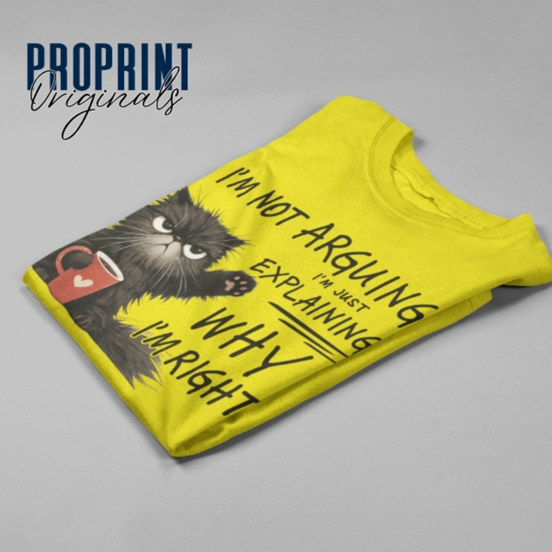 Unisex T-Shirt “Not Arguing” with a cat