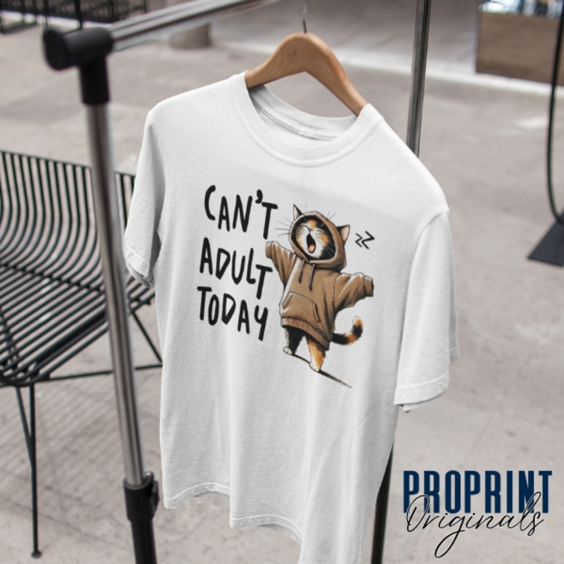 Унисекс тениска “Can’t Adult Today”