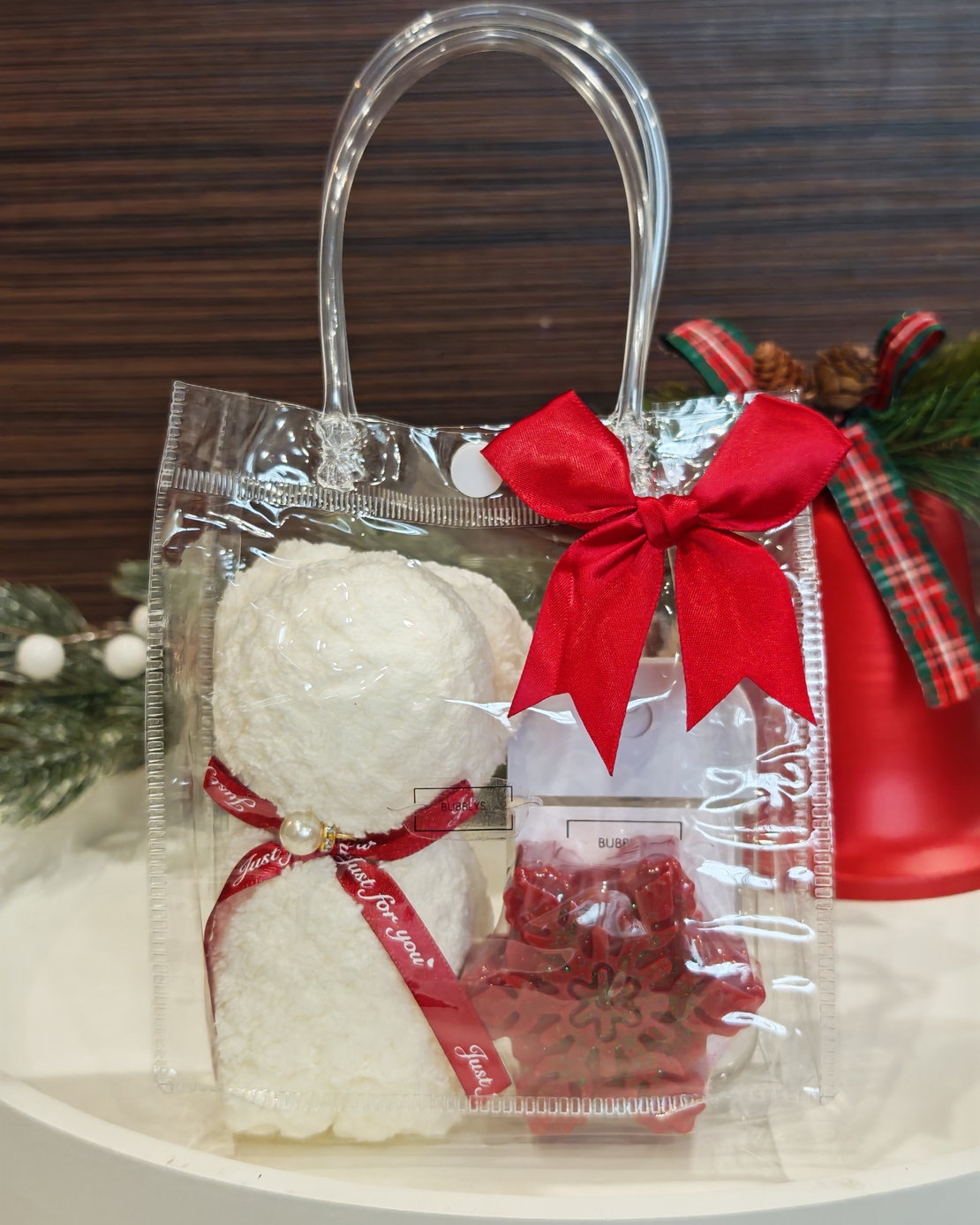 Коледна подаръчна чантичка