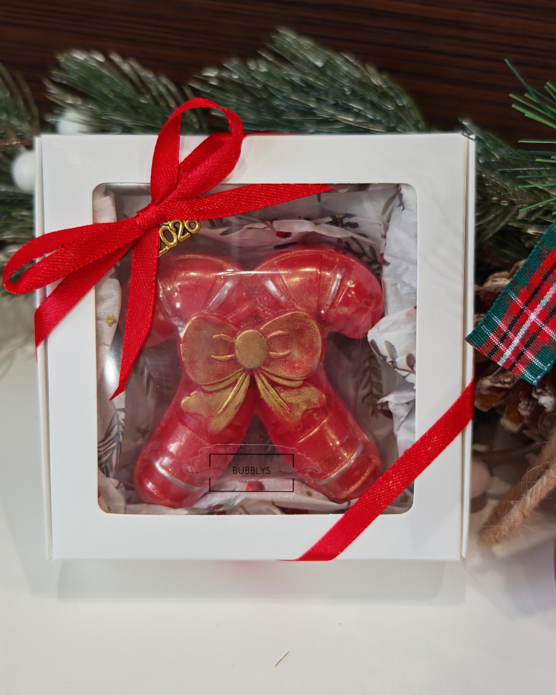 Коледно бастунче в кутия