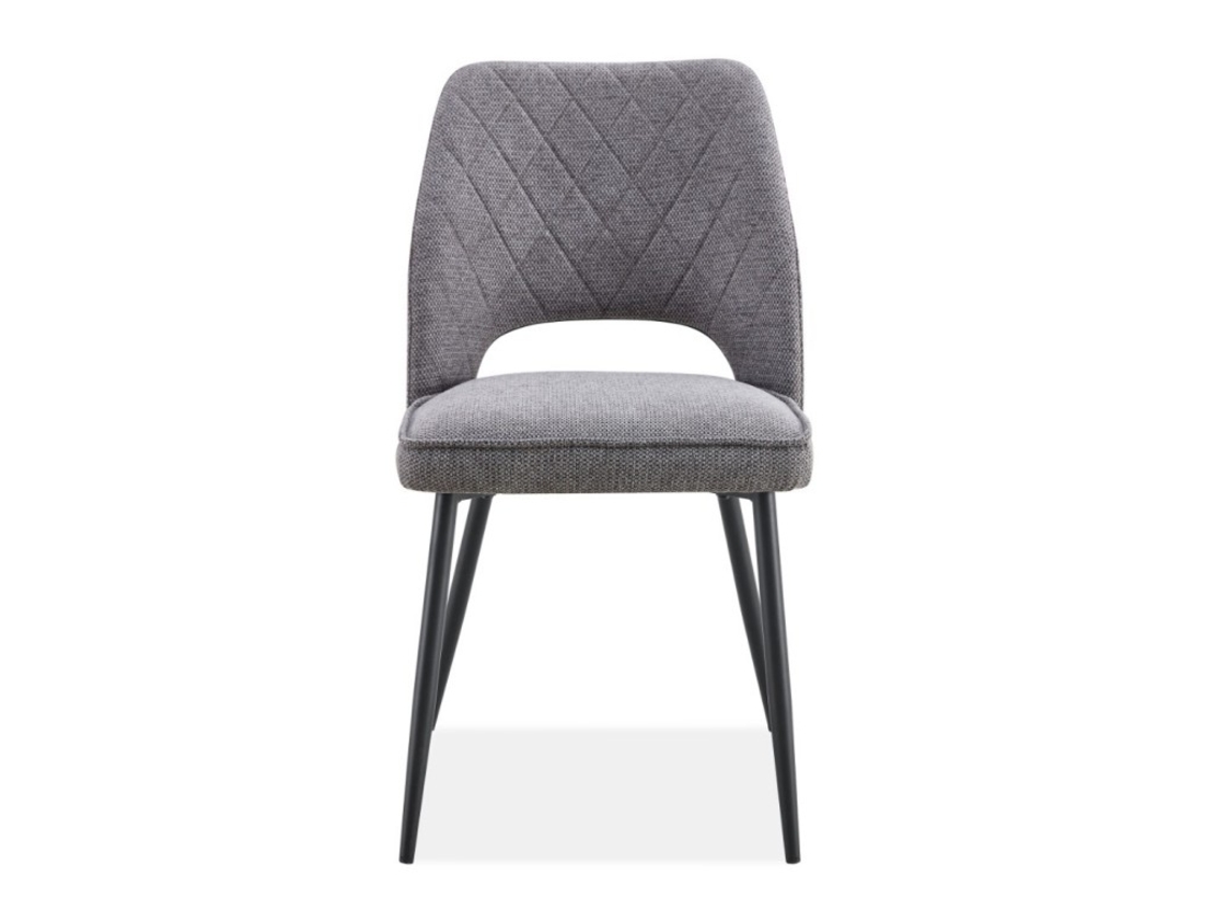 Трапезен стол К-358 - тъмно сиво/черно