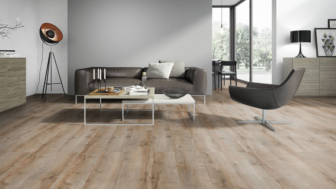 Ламиниран паркет Бежов дъб AC4/32 - 8мм / 52343