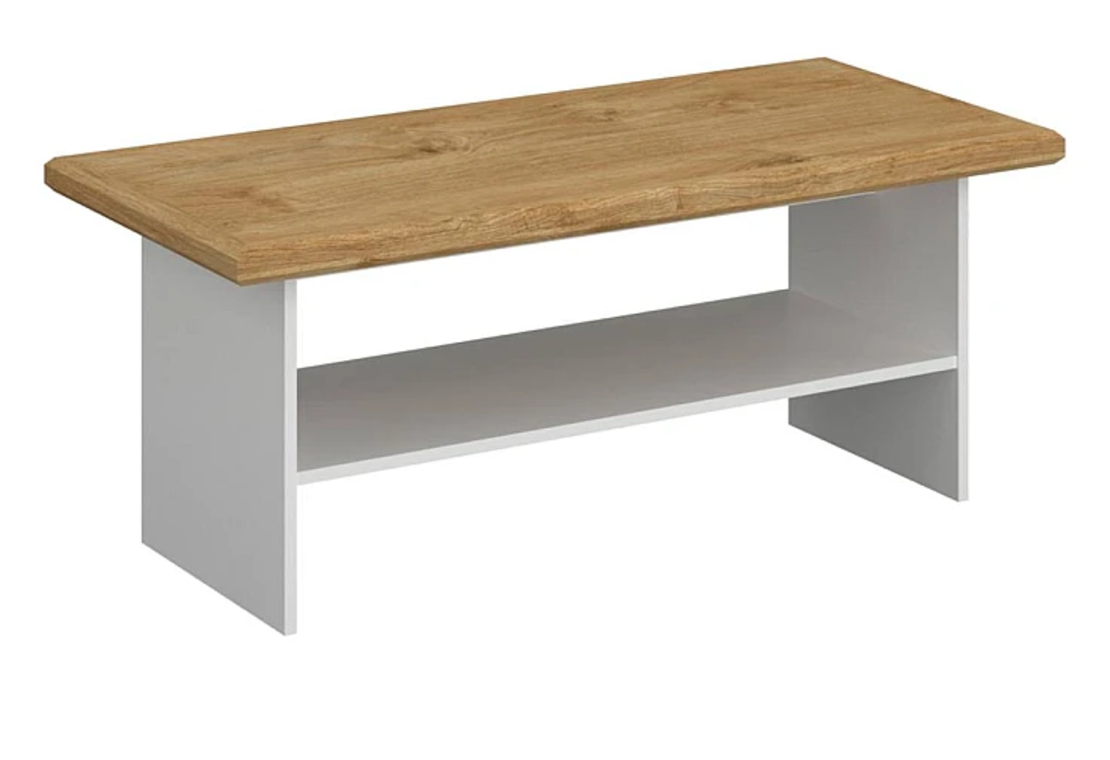 Холна маса RIVA LAW/120 - бяло/дъб харбор